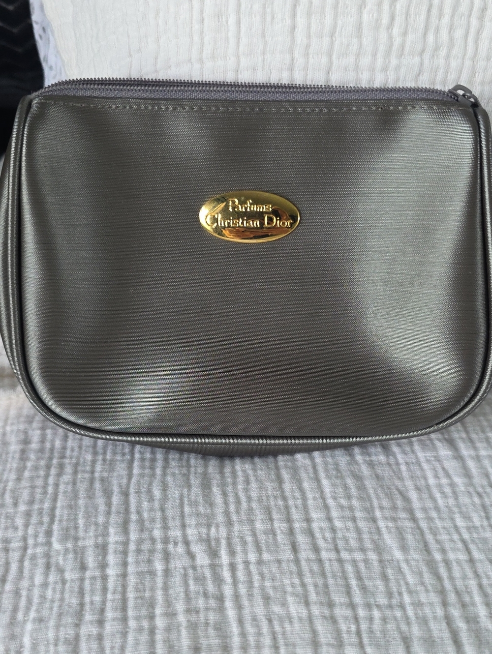 Dior Toiletry Pouch with Gold Logo